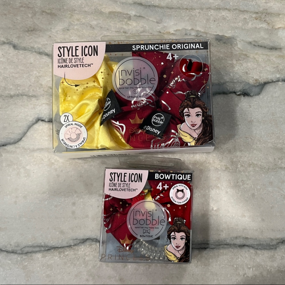 Invisibobble SPRUNCHIE Disney Princess Belle + BOWTIQUE